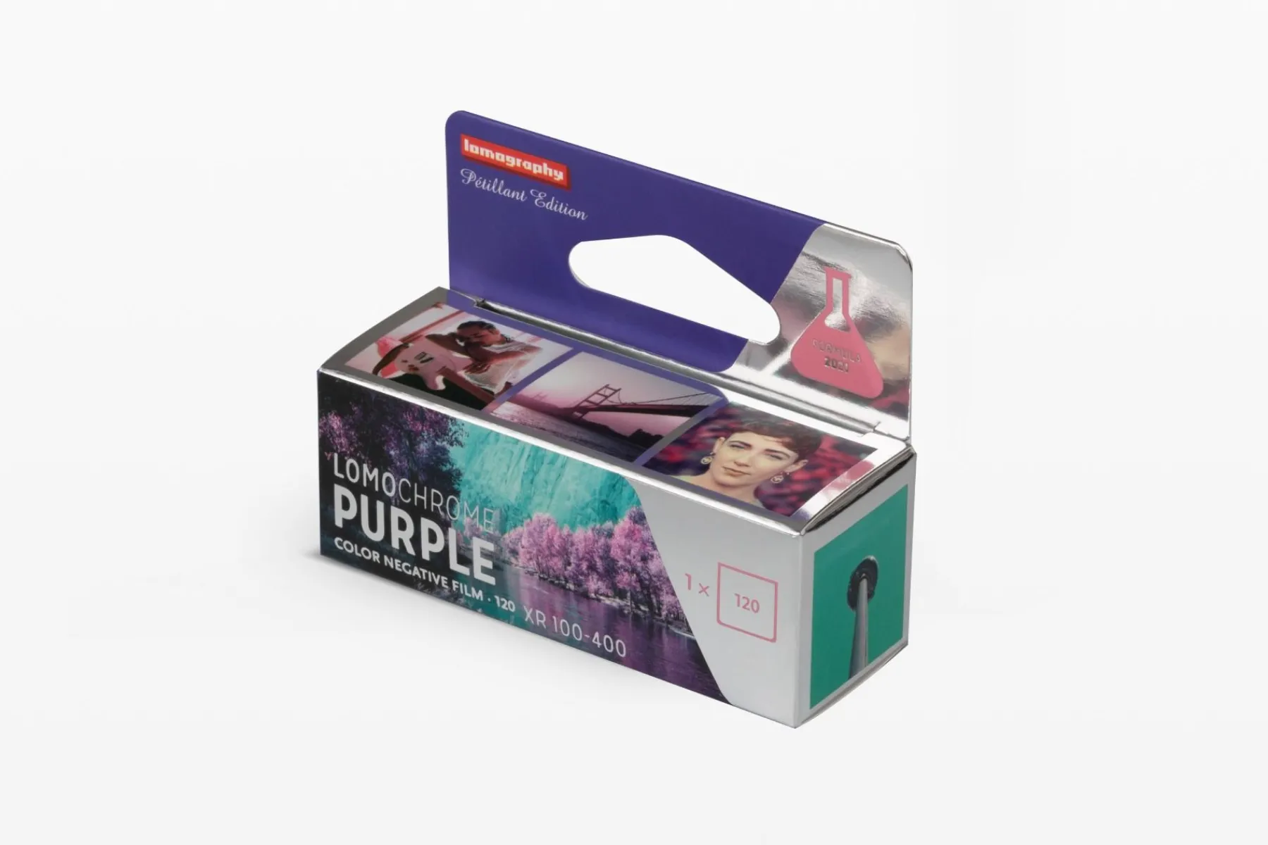 New 2021 LomoChrome Purple Pétillant 120 ISO 100–400 Lomochrome Films|120 Film