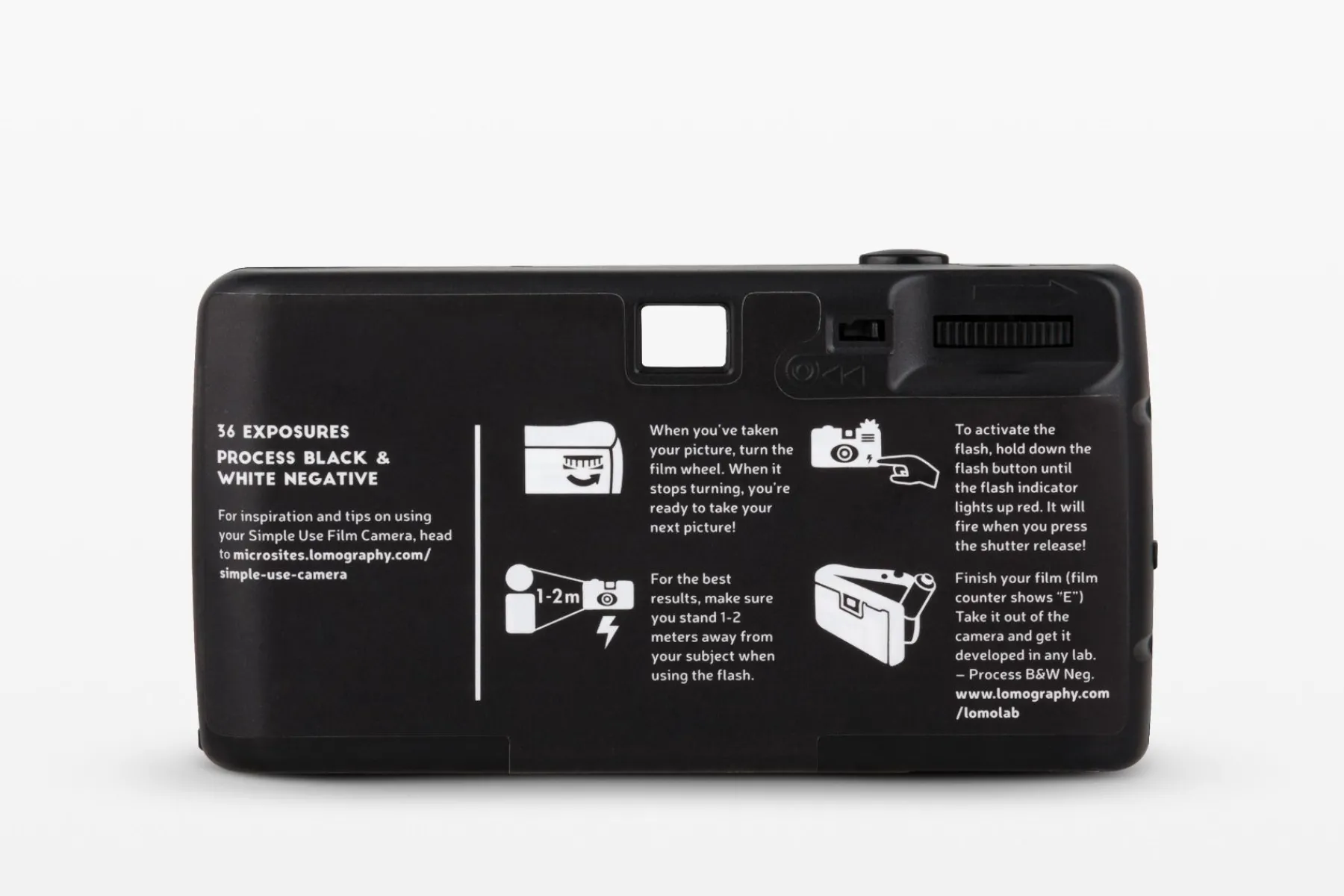 New Simple Use Reloadable Film Camera Black & White Simple Use